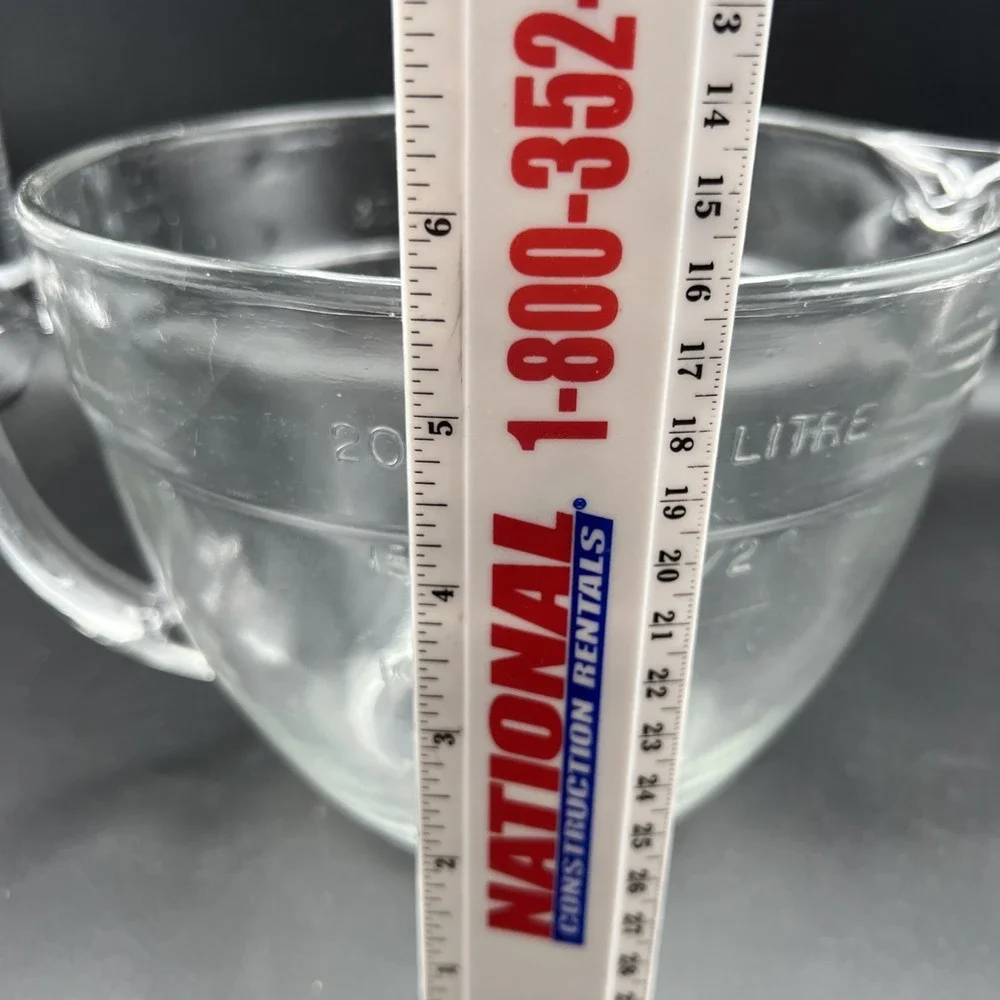 ANCHOR HOCKING 8 Cup 2 Qt Glass Measuring Cup Batter Bowl ‎ With Lip Spout